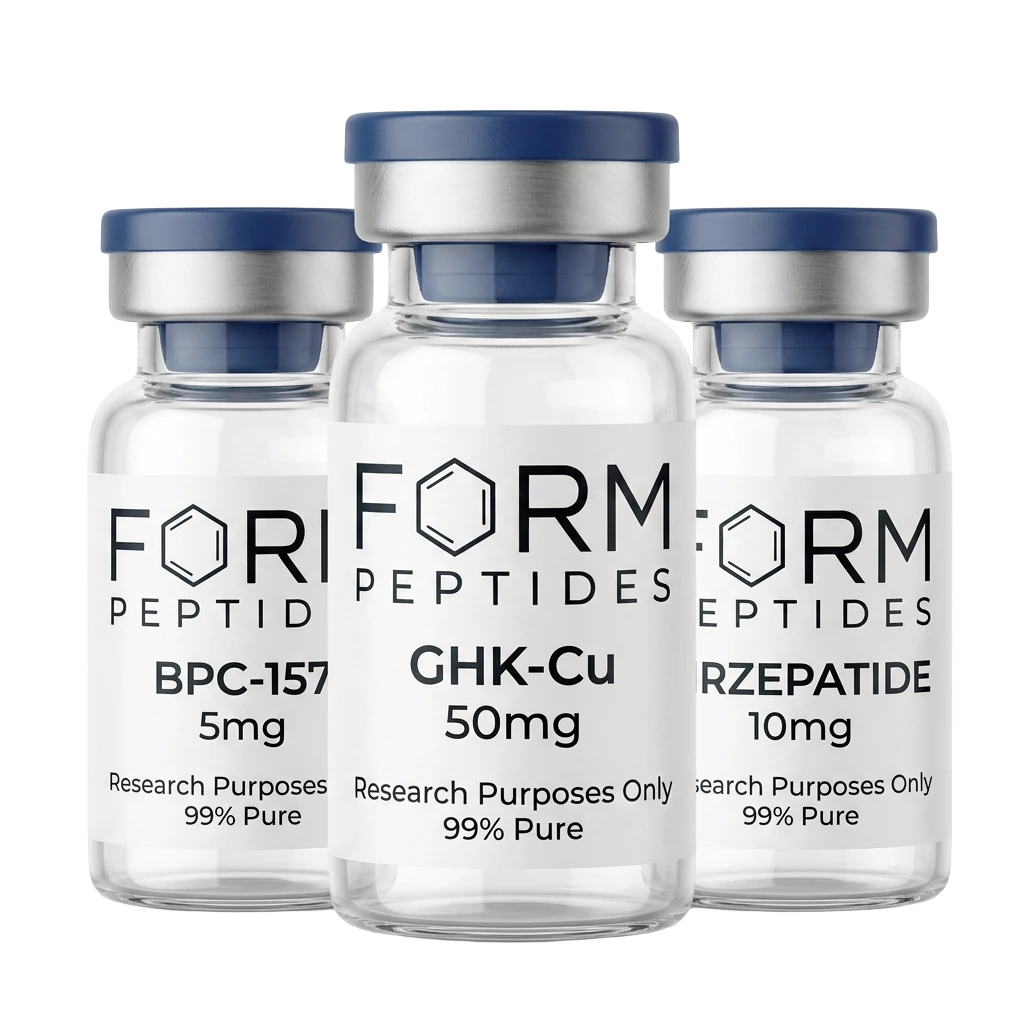 FORM Peptides research vials, batch tested, HPLC verified, dispatched from the UK